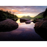 On Jordan Pond - Acadia National Park Print by Scott Wurzel