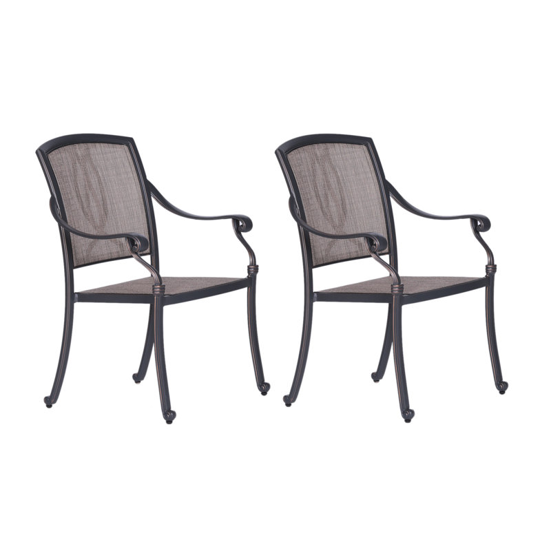 Chaise de patio empilable Annecorinne
