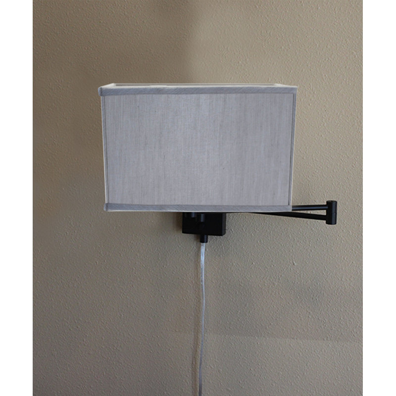Pelham Plug-in Swing Arm Sconce, Gray
