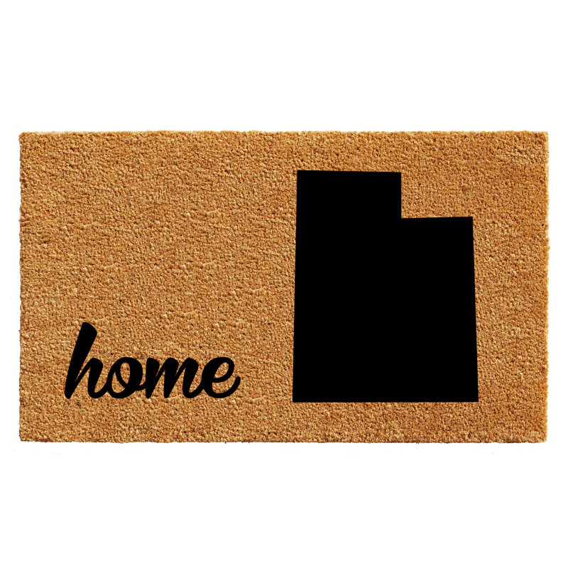 Tapis de porte d’extérieur anti-dérapant utah Caelum, L 0,6 po x l 29 po x P 17 po