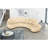 Maura Genuine Leather Curved Corner Sofa -617059648-617059649