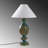 Elegant Green Table Lamp, 19.7 x 19.7 x 29.1 Inches | 100% Polyester Fabric Shade, Ø4.7 x 9.8 Inches | E27 Socket (Max 40W), Stylish Baroque Design | Ideal for Living Room, Bedroom, and Home Office Décor-2039905716