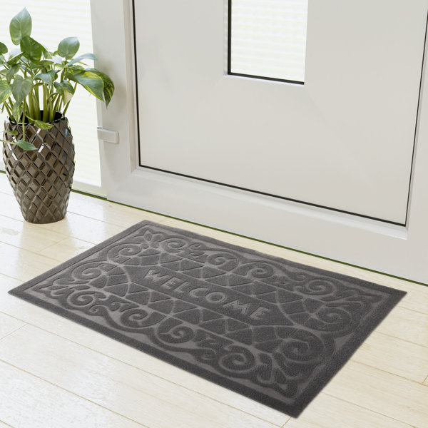 Kankun Coco Coir Door Mat with Heavy Duty Backing, Welcome Doormat (17 x 30), Doormat Outdoor Entrance, Easy to Clean Entry Mat for Front Porch