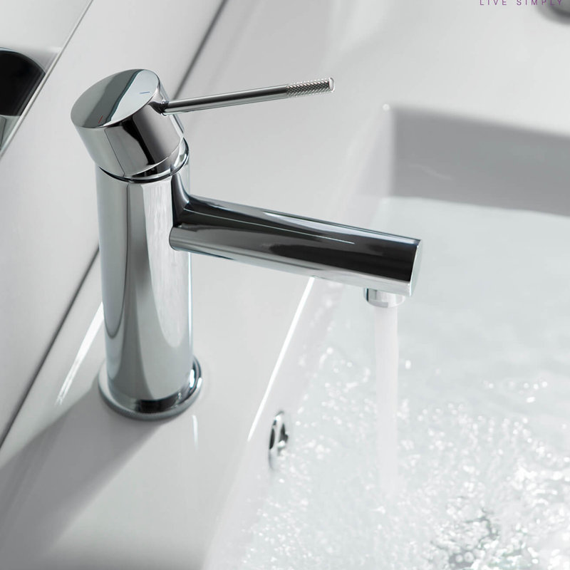 Circular X Single-handle Bathroom Faucet with Drain Assembly, Chrome