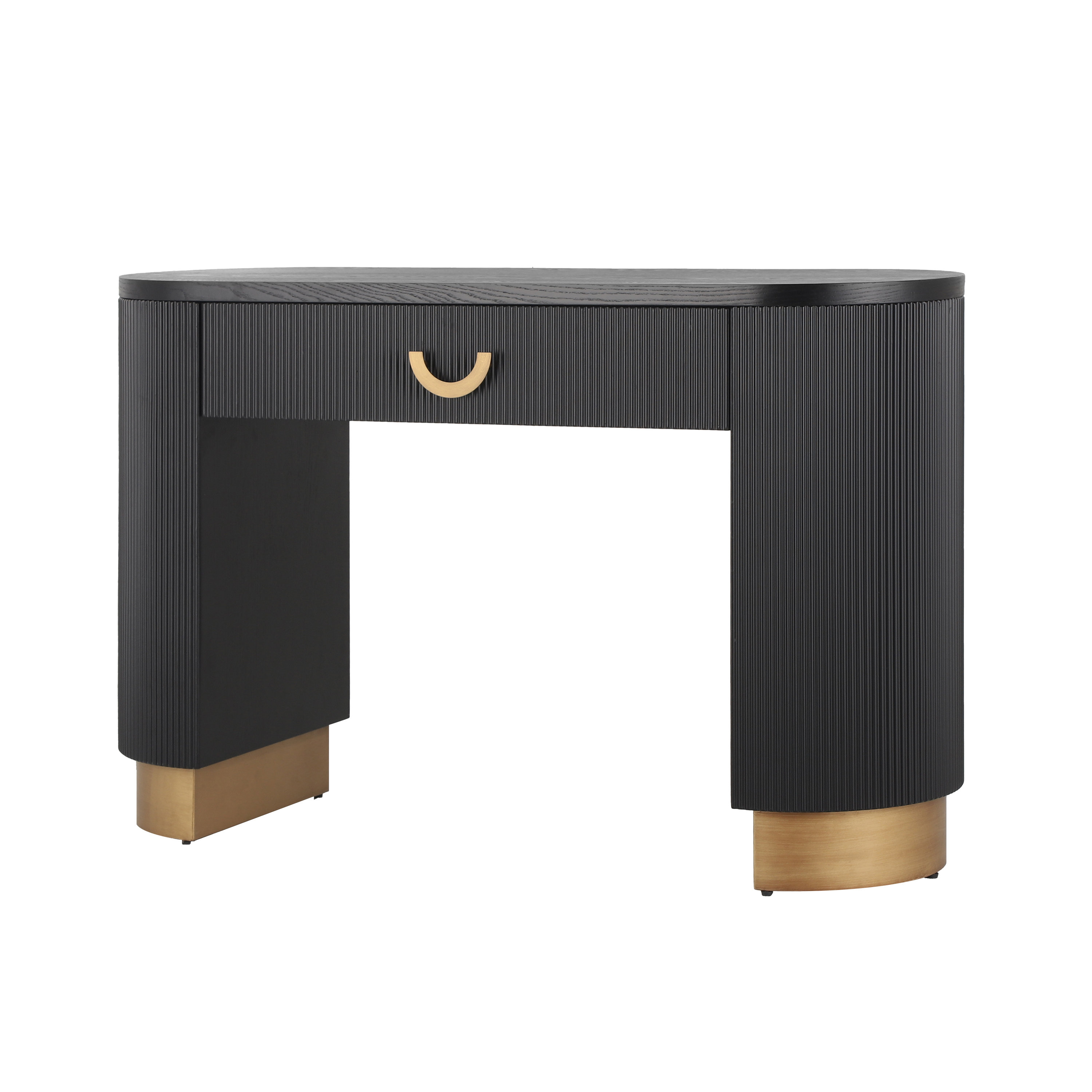 Latitude Run® Mirod Modern Console Table with Vertical Ribbed Design ...