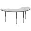 Table d'activité demi-lune 36 "x 72" avec pieds réglables-99075977-39310945