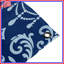 Tapisserie murale bleue à motif damassé - Décoration murale damassé-1819678818