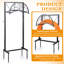 Porte-dévidoir de jardin avec boyaux d'ancrage