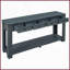 Table basse rustique chic en bois massif pour le salon, 4 tiroirs et amp; Rangement sur tablette, assemblage facile en 20 minutes-748507871