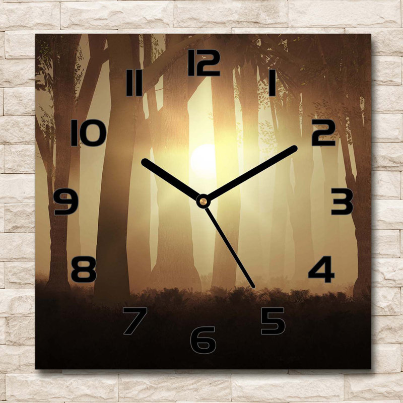 Hardigg Glass Wall Clock, Black