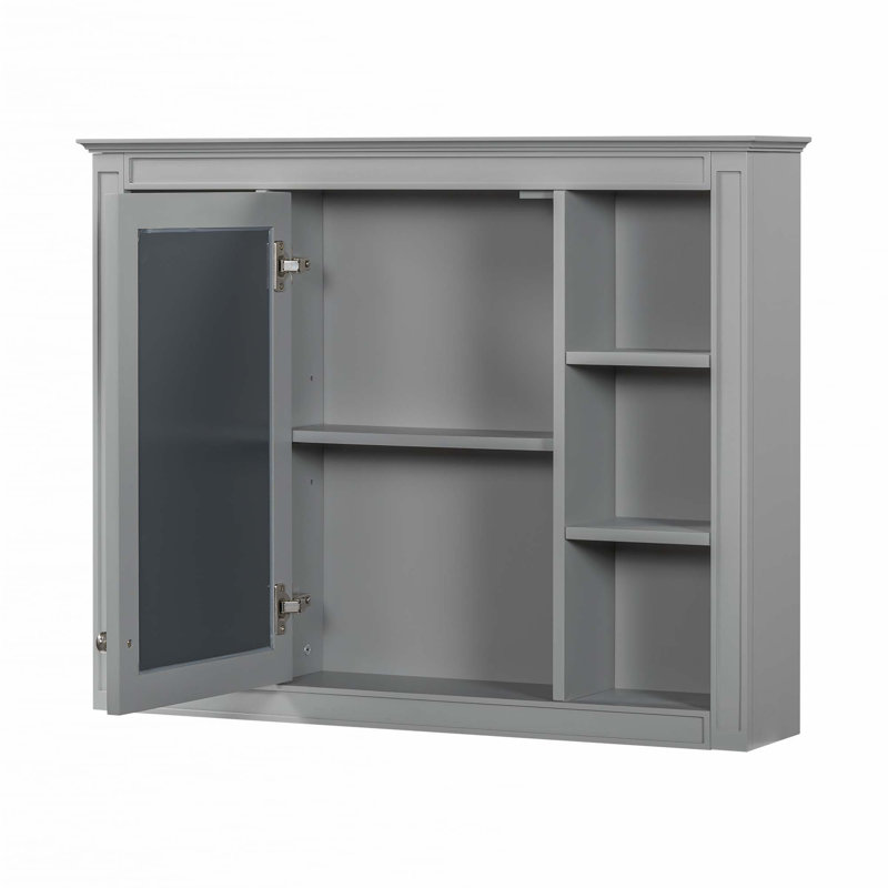 Meuble-lavabo 36 po avec armoire à pharmacie, Gris