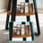 Round Dining Table for 4-6, Farmhouse Kitchen Table with Storage, Circle Dinner Tables for Kitchen, Dining Room-2056482372