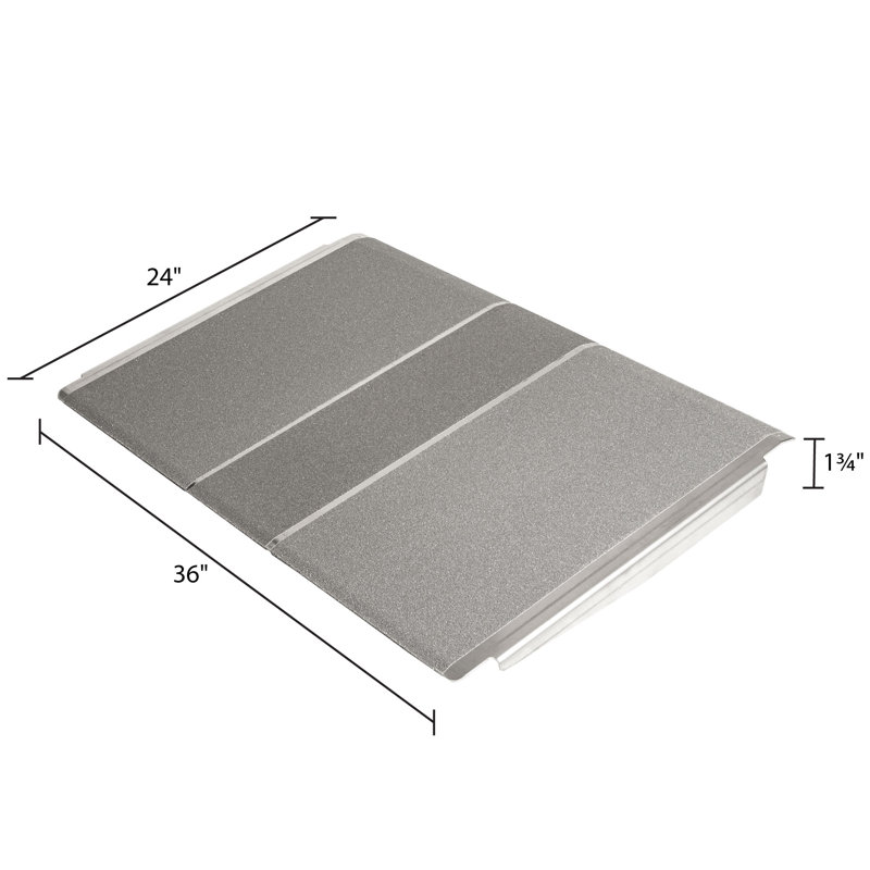 Silver Spring Metal Threshold Ramp, 24" H x 36" W x 24" L