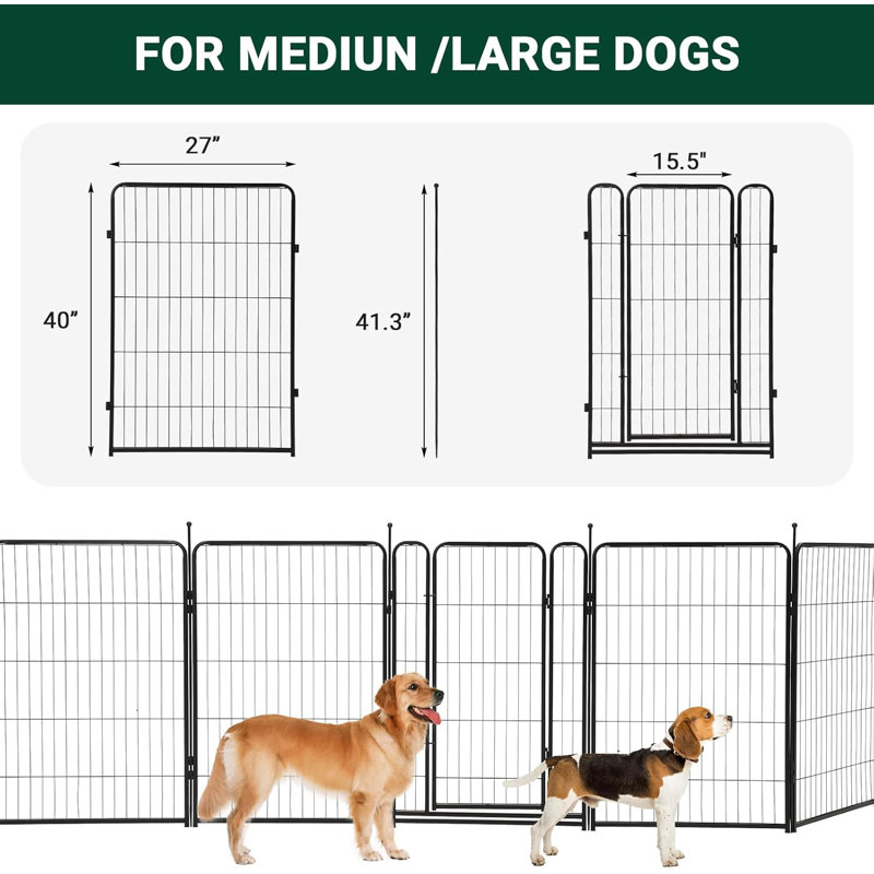 101.6cm H Metal Dog Playpen