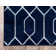 Glam Navy Blue Silver Area Rug