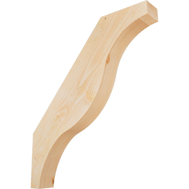 Funston Knee Brace, Douglas Fir, Rough, 32" H x 4" W x 28" D