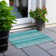 Kinslee Washable Striped Indoor / Outdoor Rug