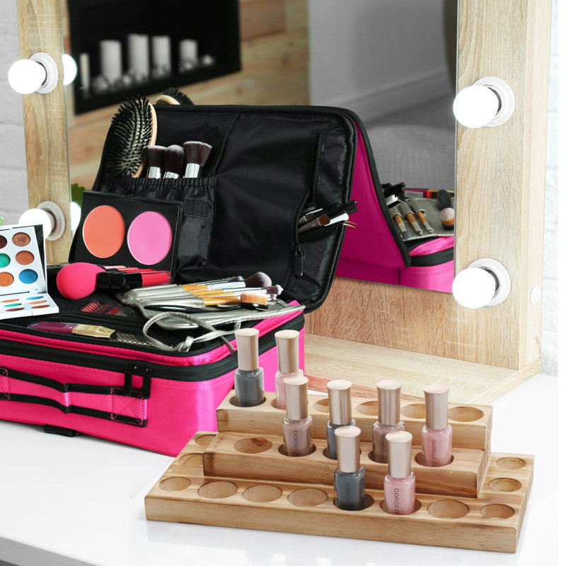 Eilonwy Wood Makeup Organizer