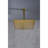 High Shower Head Bathroom - Brushed Gold, Stainless Steel, Water Saving, Self-Cleaning Nozzle, All Standard Compatible Steel , Universal Arm-126353190