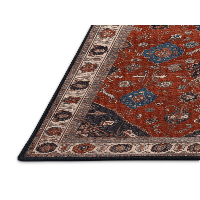Tapis brun lavable à la machine, Rectangle 8 pi x 10 pi