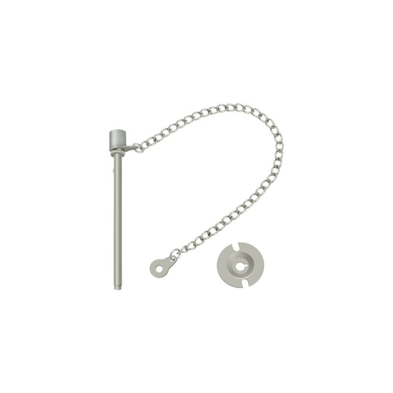 Door Pin, Brushed Nickel