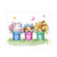 Art sur toile «ologic bolologia Three Dogs In Flower Pots »-104138046