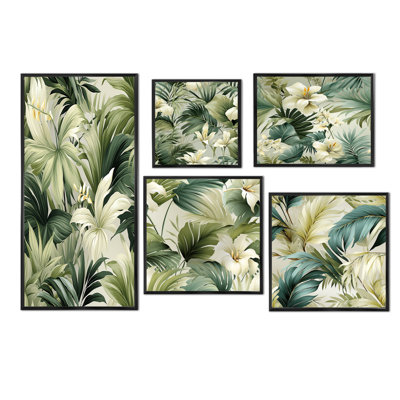 Brockton - Tropical Canvas Prints Set Of 5