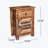 Steger Solid Wood Top End Table with Storage
