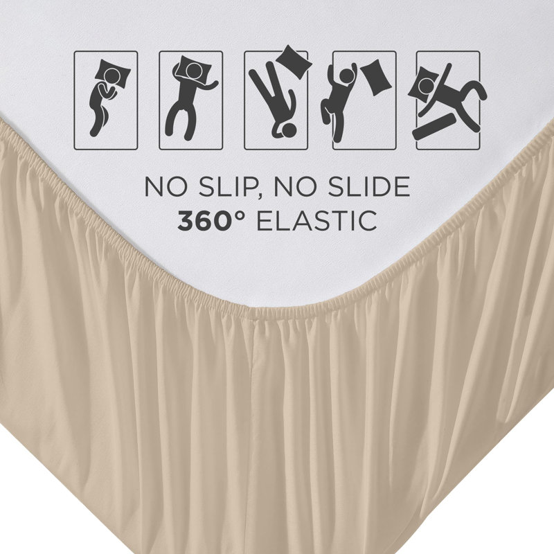 Royale Linens | Ultra Soft Brushed Microfiber | Hotel Luxury Bottom Sheets | Wrinkle Free & Fade Resistant | Deep Pocket Only