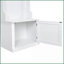 Banc d'entrée blanc 4-en-1 avec portemanteau et porte-manteaux Hall Tree Rangement | Blanc | Panneau de particules-227644668