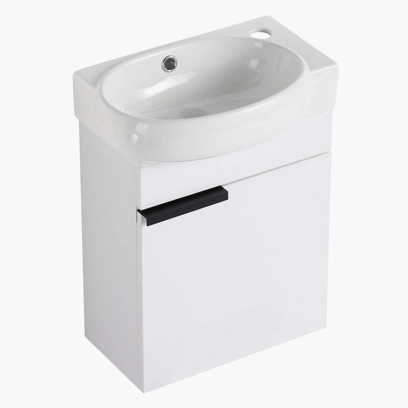 Alyria 16.8'' Single Bathroom Vanity with Ceramic Top