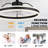 24" Smart Dimmable LED Ceiling Fan with Light, Remote & APP Control, Adjustable Color Temperature, 6-Speed Reversible for Living Room, Bedroom-897064512