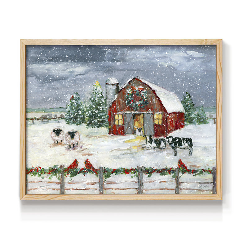 Winter Homestead - Reproduction encadrée - Restickable, Naturel, H 16 po x l 20 po