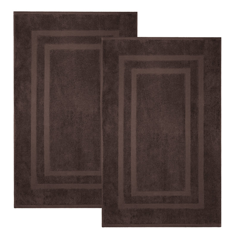 Joktan Terrycloth Bath Mat, Chocolate