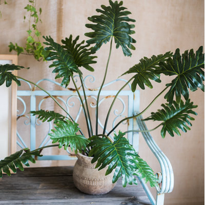 Plante philodendron artificielle en pot