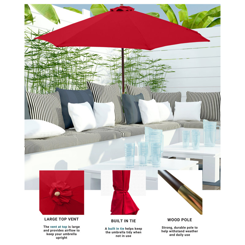 Sanford 84'' Market Umbrella, Red