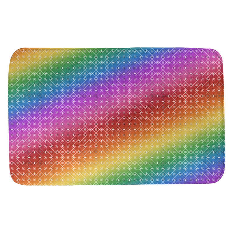 Tapis de bain antidérapant rectangulaire en forme de napperon de style Elizabeth bueschel, l 21 po x L 34 po