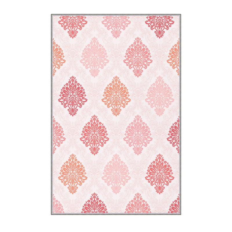 Stylish Woven Carpet, 5.6 x 7.5 Feet, 100% Polyester, 0.3 in Pile Height | Antibacterial, Non-Slip PVC Felt Dot Underside, Machine Washable | 3D Digital Printing, Durable & Easy to Maintain - Perfect for Any Room