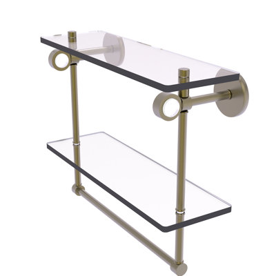 Tablette murale en verre double meuble-lavabo Margolis