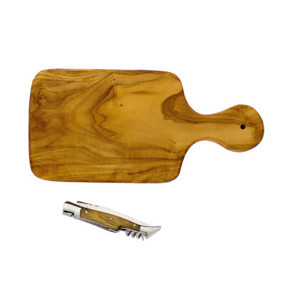 Laguiole 2-Piece Olive Wood Cutting Board Set