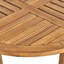 Table d'appoint d'extérieur ronde en bois d'acacia-786283175