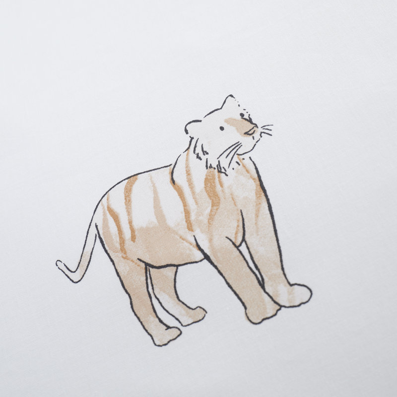 Zoo Animals 100% Cotton Fitted Sheet, Single (3')