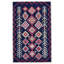 Awareh Wool Southwestern Area Rug in Navy-1401389526
