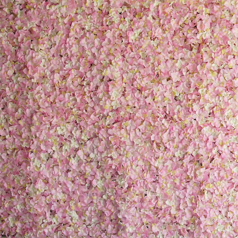 Hydrangea Wall Panel Arrangement, Pink, 4 Panels