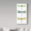 Art mural sur toile tendue - "Dragonfly Bliss 10" de Jean Plout pour décoration de salon, de chambre à coucher ou de bureau - 16 x 32-30360281