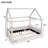 Upholstered House Daybed With LED Lights-1779191768