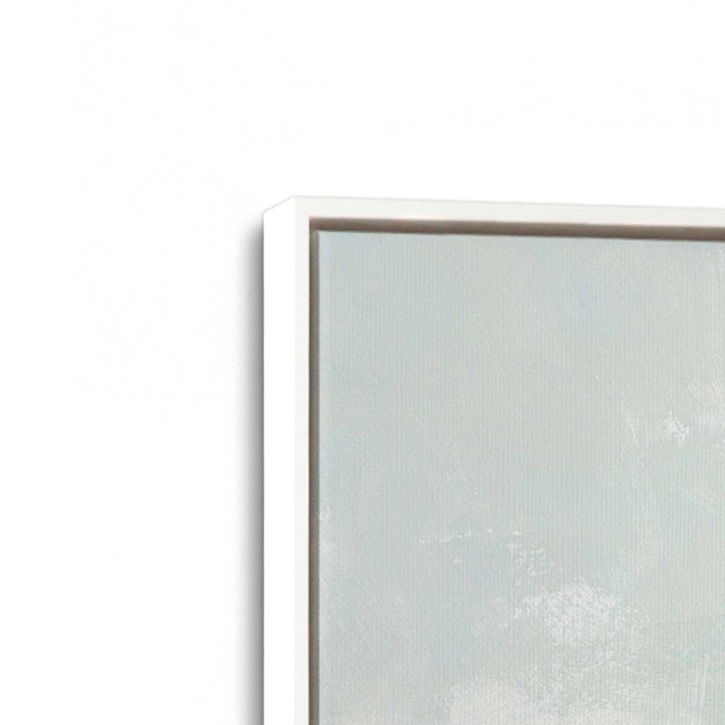 Verdant Rolling Waves II, reproduction sur toile dans un cadre, H 16,75 po x l 16,75 po, Blanc opaque