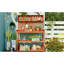 65" Rustic Wooden Outdoor Potting Table, 4 Shelves And Side Hook, Natural For Garden Use Wood Desk With Storage-2127260255