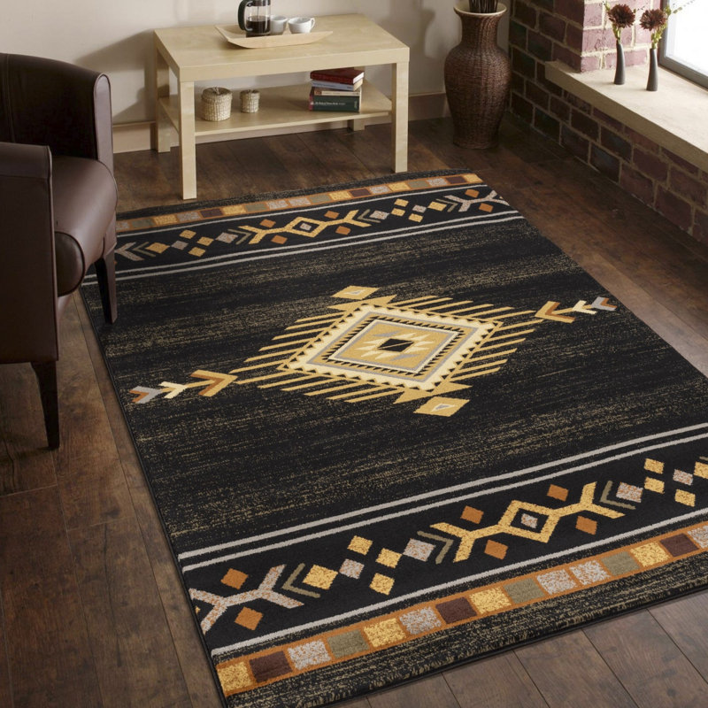 Tapis durable en polypropylène Southwest parfait pour les maisons modernes et les endroits très passants