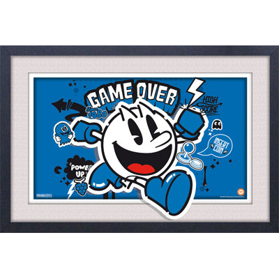 Pac-Man-Game Over 11x17 Under Plexi Framed Poster